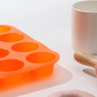 Форма силиконовая для выпечки «Круг», 33×24,5 см, 24 ячейки (d=4,5 см), цвет МИКС - Фото 4