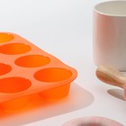 Форма силиконовая для выпечки «Круг», 33×24,5 см, 24 ячейки (d=4,5 см), цвет МИКС - Фото 4