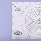 Коврик для выпечки и раскатки теста с разметкой, армированный «Эрме», силикон, 59,5×40 см, белый 3976040 - фото 14110566