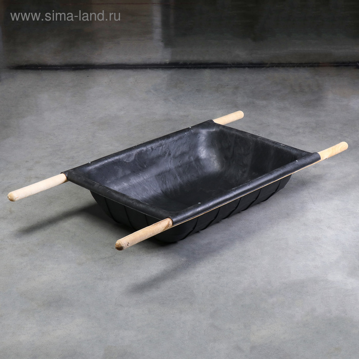 

Носилки строительные с ручками, усиленные, 60 × 82 см, 60 л, до 70 кг, пластик