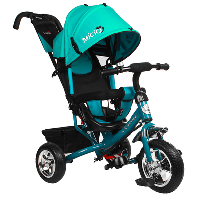 Велосипед трёхколёсный Micio Classic, колёса EVA 10"/8", цвет бирюзовый