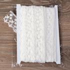 Кружево на сетке, 45 мм × 14 ± 1 м, цвет белый - Фото 2