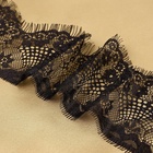 Кружево реснички, 90 мм, 9±0.5 м, в бобине 3 шт. по 3 м, чёрное - Фото 5