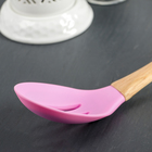 Ложка кулинарная с прорезями Доляна «Кьянти», 32 см, цвет розовый - Фото 2