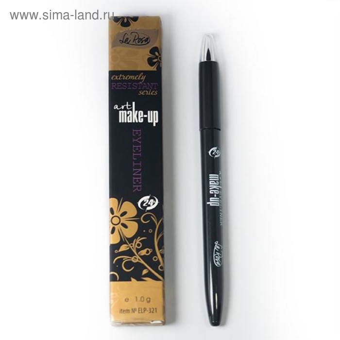 Подводка-карандаш водостойкая La Rosa Art Make-up Eyeliner, цвет черный 321-ELP - Фото 1