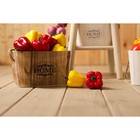 Короб для хранения Доляна Home, 24,5×24,5×15 см, цвет коричневый - фото 20903668