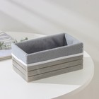 Корзина для хранения Доляна Storage, 20×11×9 см, малая, цвет серый - Фото 2