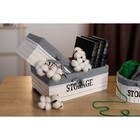 Корзина для хранения Доляна Storage, 20×11,5×9 см,малая, цвет белый - Фото 8