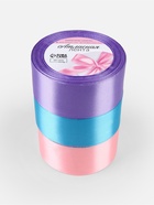 Атласная лента, набор 3 шт. «Ариэль», 40 мм, 23±1 м - Фото 5