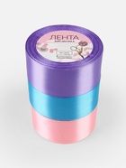 Атласная лента, набор 3 шт. «Ариэль», 40 мм, 23±1 м - Фото 6