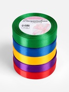 Атласная лента, набор 5 шт. «Яркость», 20 мм, 23±1 м - Фото 5