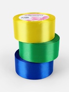 Атласная лента, набор 3 шт. «Солнечный», 40 мм, 23±1 м - Фото 2