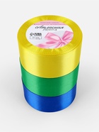 Атласная лента, набор 3 шт. «Солнечный», 40 мм, 23±1 м - Фото 5