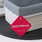 Корзина для хранения Доляна Storage, 24×16×10 см, средняя, цвет белый - Фото 4