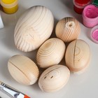 Яйцо пасхальное, деревянное, размер микс, уценка - Фото 2