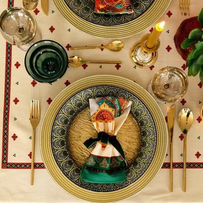 Скатерть «Этель. Нью-Дели», 180×150 см, 100% хлопок, саржа 190 г/м²