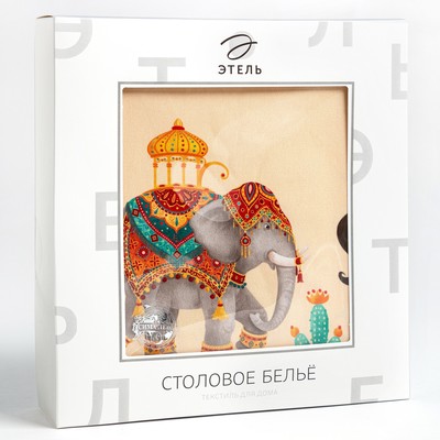 Скатерть «Этель. Нью-Дели», 180×150 см, 100% хлопок, саржа 190 г/м²