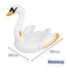 Плот для плавания «Лебедь», 169 х 169 см, 41120 Bestway - Фото 2