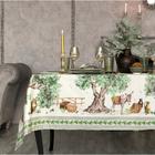 Набор столовый Этель Olivia, скатерть 180х145 см +/- 3 см, салфетки 40х40 см - 8 шт, 100% хлопок - фото 4558662