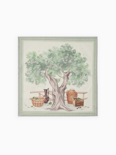 Кухонный набор «Этель» Olivia, скатерть 180×145 см ± 3 см, салфетки 40×40 см - 8 шт., 100% хлопок