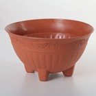 Кашпо круглое 20.5×20.5×11.5 см «Виноградная лоза», цвет МИКС - Фото 1