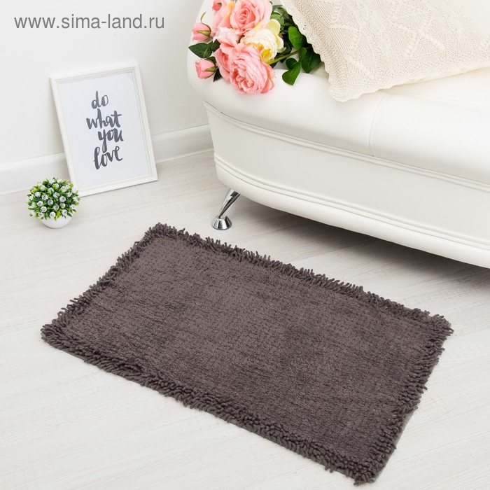 Ковер «ЛАСИ», 50х80 ± 3 см, цвет серый. - Фото 1