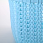 Корзинка пластиковая для хранения с ручками «Плетение», 15×15×11,5 см, цвет МИКС - Фото 3