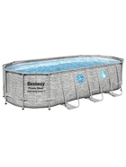 Бассейн каркасный Bestway Power Steel Swim Vista 56716, 549×274×122, фильтр-насос, лестница, тент - Фото 8