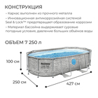 Бассейн каркасный Steel Pro MAX, 427×250×100, фильтр-насос, лестница, тент, 56714 Bestway - Фото 2