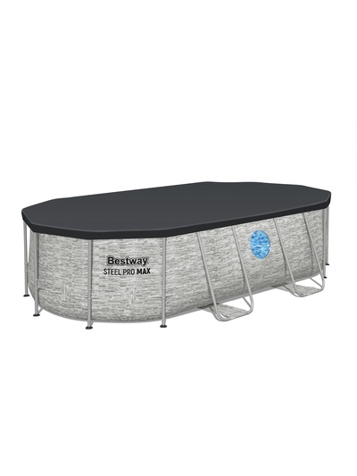 Бассейн каркасный Power Steel Swim Vista, 427×250×100, фильтр-насос, лестница, тент, 56714 Bestway