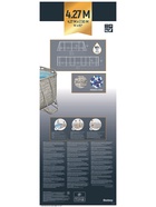 Бассейн каркасный Power Steel Swim Vista, 427×250×100, фильтр-насос, лестница, тент, 56714 Bestway - Фото 14