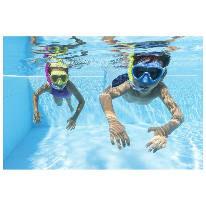 Набор для плавания Essential Lil' Glider: маска, трубка, от 3 лет, обхват 48-52 см, цвет МИКС, 24036 Bestway - фото 1911348513