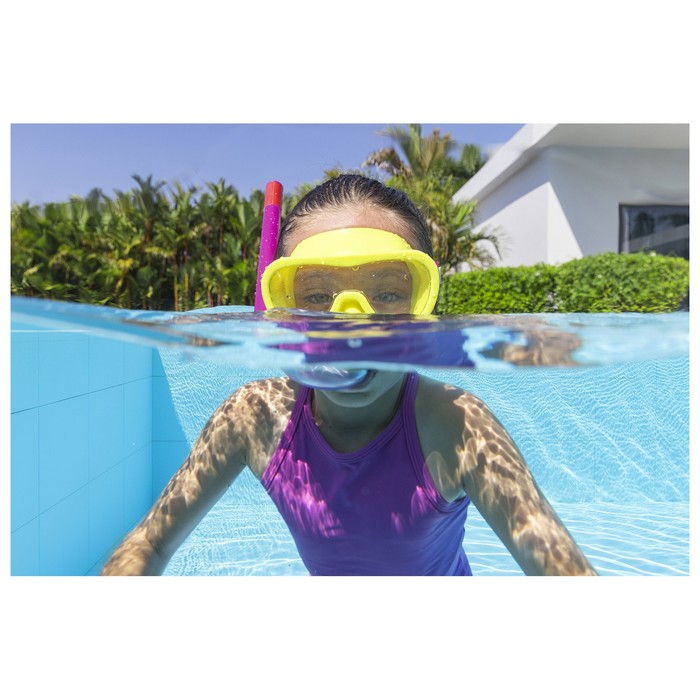Набор для плавания Essential Lil' Glider: маска, трубка, от 3 лет, обхват 48-52 см, цвет МИКС, 24036 Bestway - фото 1911348514