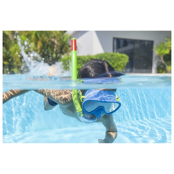 Набор для плавания Essential Lil' Glider: маска, трубка, от 3 лет, обхват 48-52 см, цвет МИКС, 24036 Bestway - фото 1911348515