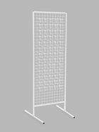 Стойка с сеткой, двухсторонняя, в комплекте 96 крючков для семян, 63×72×183 см, белая - Фото 3