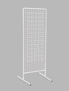 Стойка с сеткой, двухсторонняя, в комплекте 96 крючков для семян, 63×72×183 см, белая - Фото 4