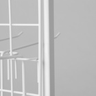 Стойка с сеткой, двухсторонняя, в комплекте 96 крючков для семян, 63×72×183 см, белая - Фото 5