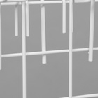 Стойка с сеткой, двухсторонняя, в комплекте 96 крючков для семян, 63×72×183 см, белая - Фото 7