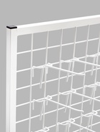 Стойка с сеткой, двухсторонняя, в комплекте 96 крючков для семян, 63×72×183 см, белая - Фото 6