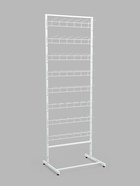 Стойка для семян, с крючками 14.6 см, 8 ярусов, 64×49×183 см, белая - Фото 2