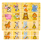 Пазл разрезные картинки «Учим животных», 24 детали - Фото 2