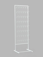 Стойка с сеткой односторонняя, в комплекте 48 крючков для семян, 63×49×183 см, белая - Фото 2