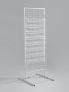 Стойка с сеткой, двухсторонняя, в комплекте 16 полок для семян, 63×49×183 см, цвет белый - Фото 2