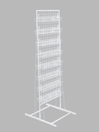 Стойка с сеткой, двухсторонняя, в комплекте 16 полок для семян, 63×49×183 см, цвет белый - Фото 2