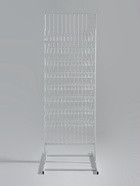 Стойка с сеткой, двухсторонняя, в комплекте 16 полок для семян, 63×49×183 см, цвет белый - Фото 3