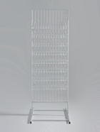 Стойка с сеткой, двухсторонняя, 183*63 см, 3мм, в комплекте 16 полок для семян, ячейка 5*5 - фото 809630173