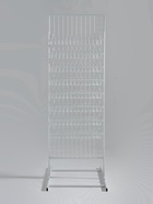 Стойка с сеткой, двухсторонняя, в комплекте 16 полок для семян, 63×49×183 см, цвет белый - Фото 8