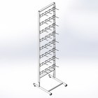 Стойка для семян 440 мм, с крючками 17 см, 8 ярусов, белая - Фото 3