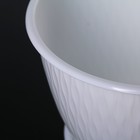 Цветочный горшок с поддоном «Корсика», 2,4 л, d=19, цвет белый - Фото 2