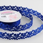 Лента фигурная «Вьюнчик», 25 мм, 9±0.5 м, синяя - Фото 1